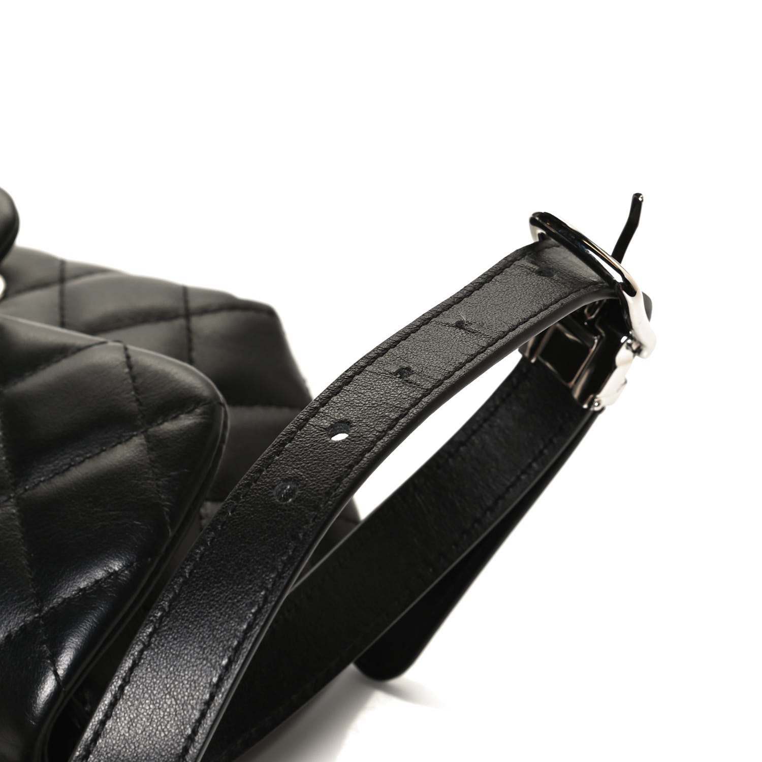 Chanel Calfskin Quilted CC Uniform Flap Belt Bag Black 12 of 15