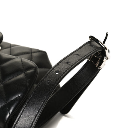 Chanel Calfskin Quilted CC Uniform Flap Belt Bag Black 12 of 15