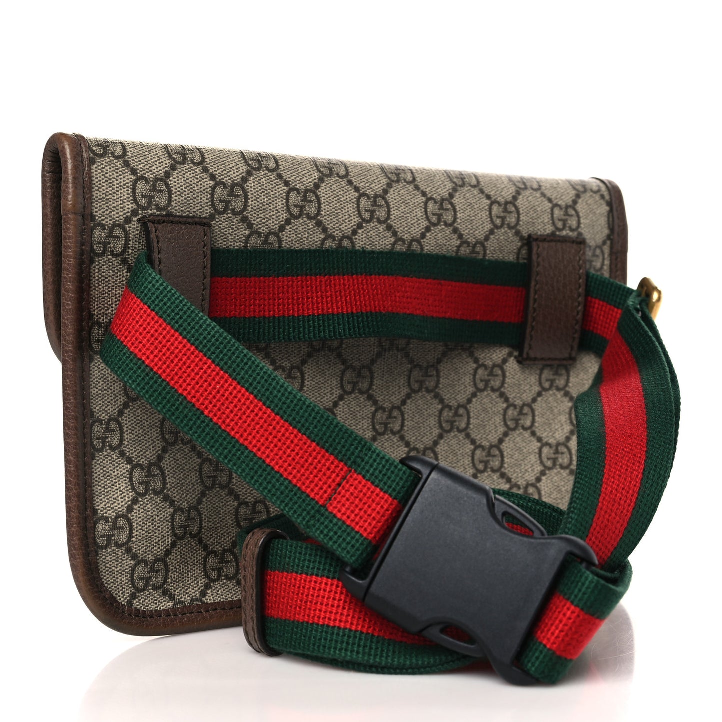 GG Supreme Monogram Neo Vintage Web Belt Bag Brown