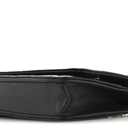 Chanel Caviar Quilted Wallet on Chain WOC Black 11 of 12