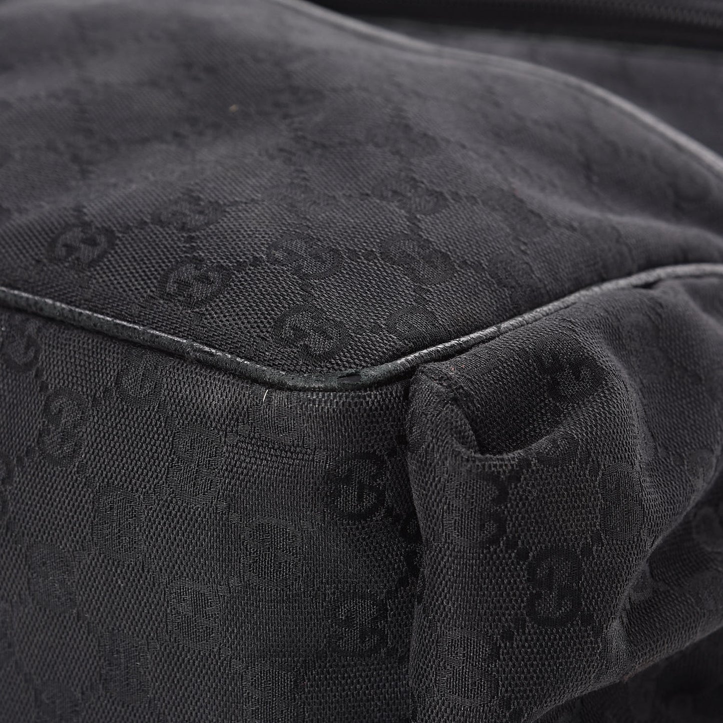 Monogram Large Diaper Bag Black