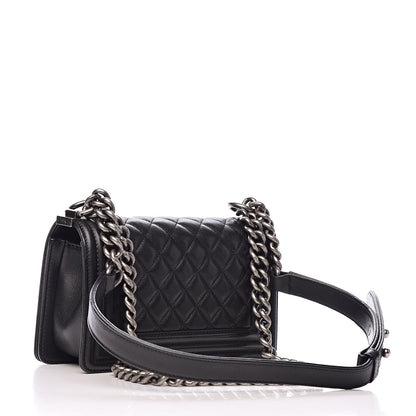 Chanel Calfskin Quilted Small Boy Flap Black 3 of 12
