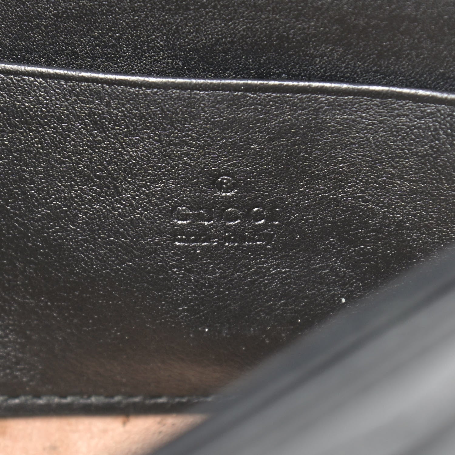 Gucci Calfskin Matelasse Mini GG Marmont Chain Wallet Black 6 of 17