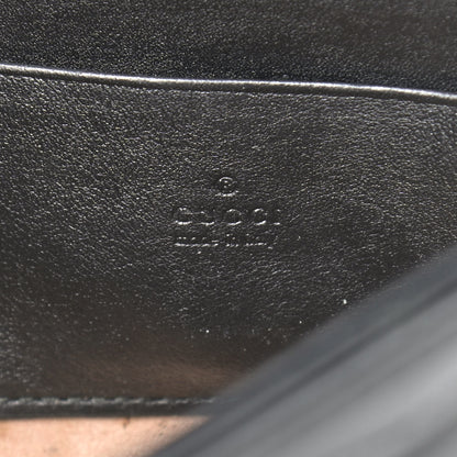 Gucci Calfskin Matelasse Mini GG Marmont Chain Wallet Black 6 of 17