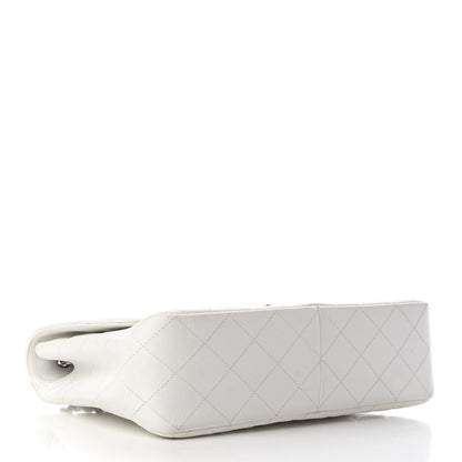 Chanel Caviar Quilted Jumbo Single Flap White 4 of 12
