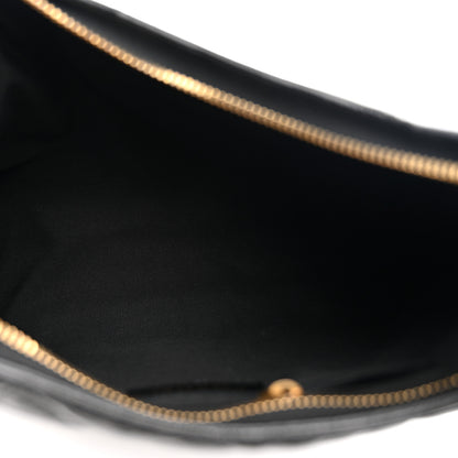 Chanel Shiny Crumpled Lambskin Quilted CC Funky Town Hobo Black 5 of 11