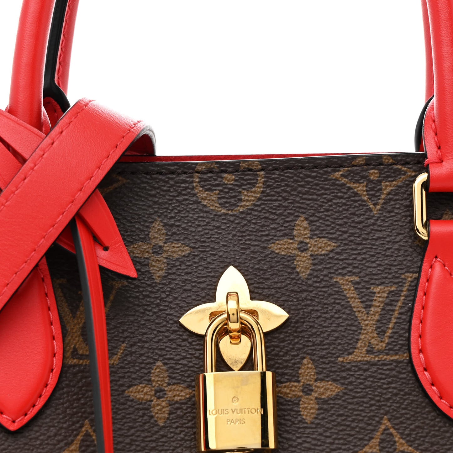 Monogram Flower Tote  Coquelicot