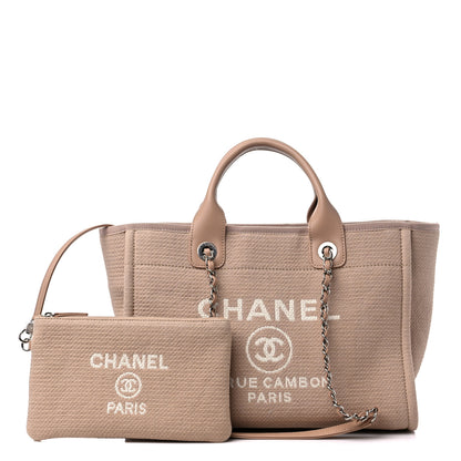 Chanel Mixed Fibers Small Deauville Tote Beige 1 of 10