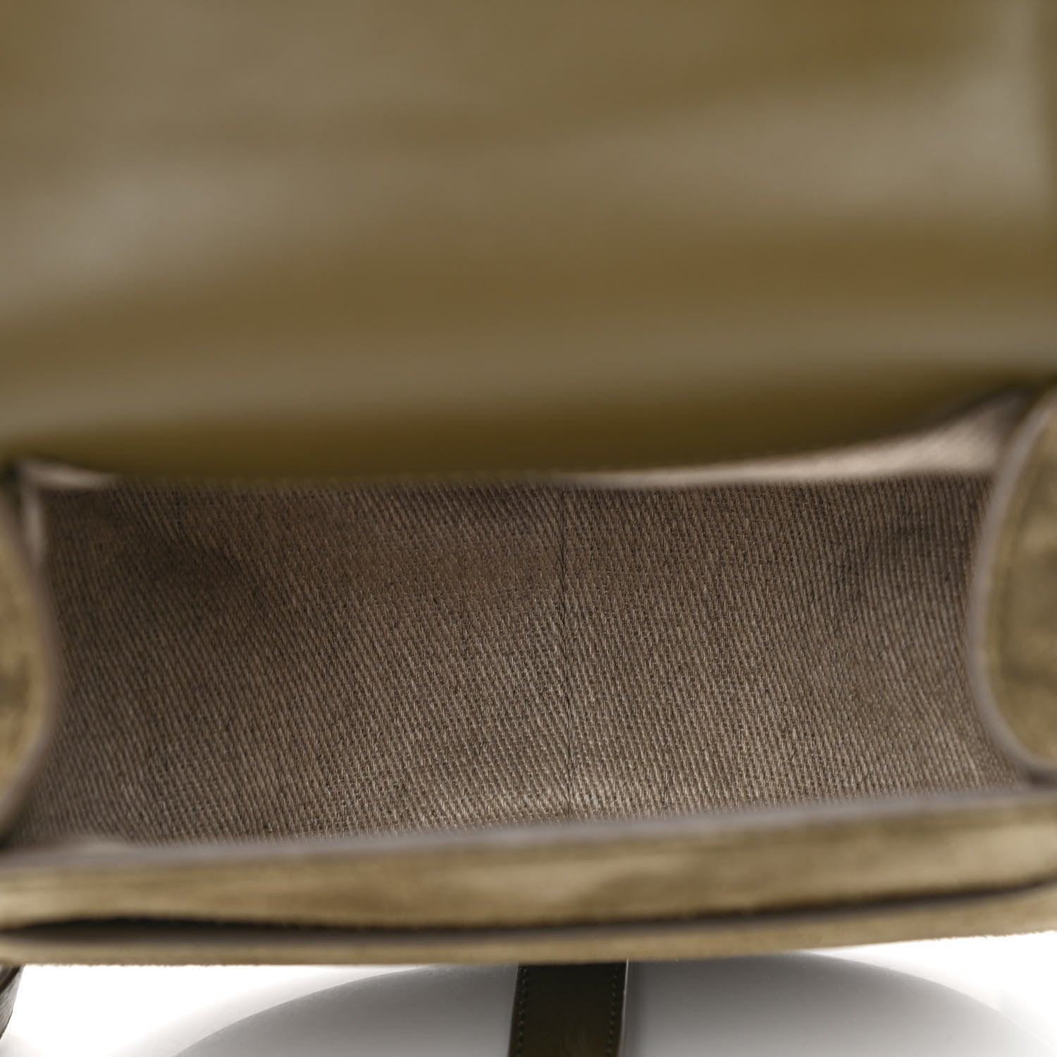 Chloe Suede Calfskin Small Marcie Saddle Bag Deep Olive 5 of 10