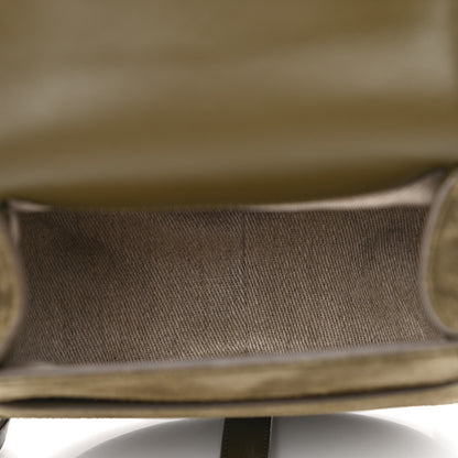 Chloe Suede Calfskin Small Marcie Saddle Bag Deep Olive 5 of 10