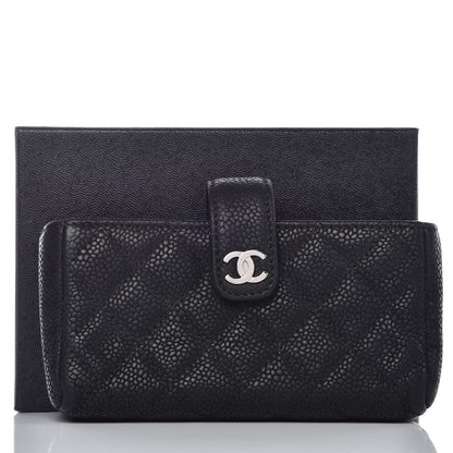 Chanel Caviar Quilted Mini Phone Holder Clutch Black 11 of 11