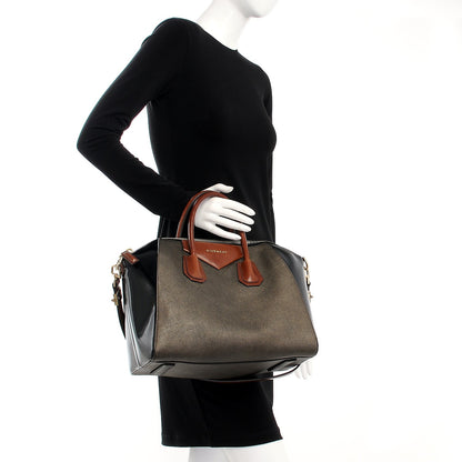 Givenchy Patent Calfskin Stingray Embossed Medium Tri-Color Antigona 3 of 20