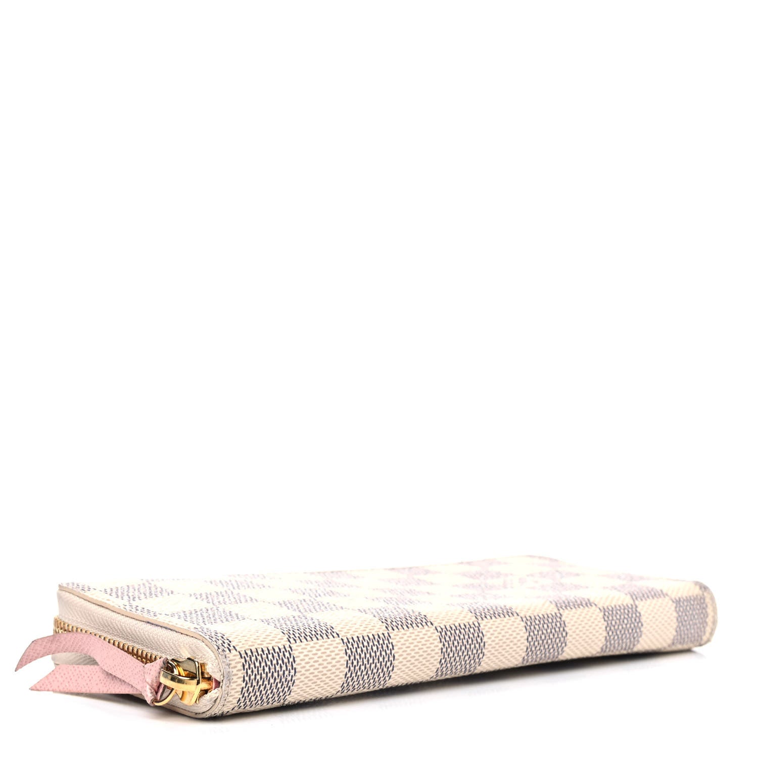Louis Vuitton Damier Azur Clemence Wallet Rose Ballerine 3 of 14