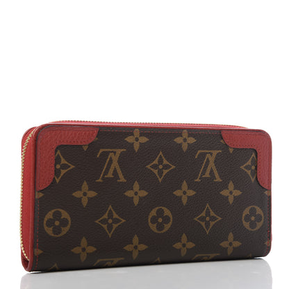 Louis Vuitton Monogram Retiro Zippy Wallet Cherry 3 of 9