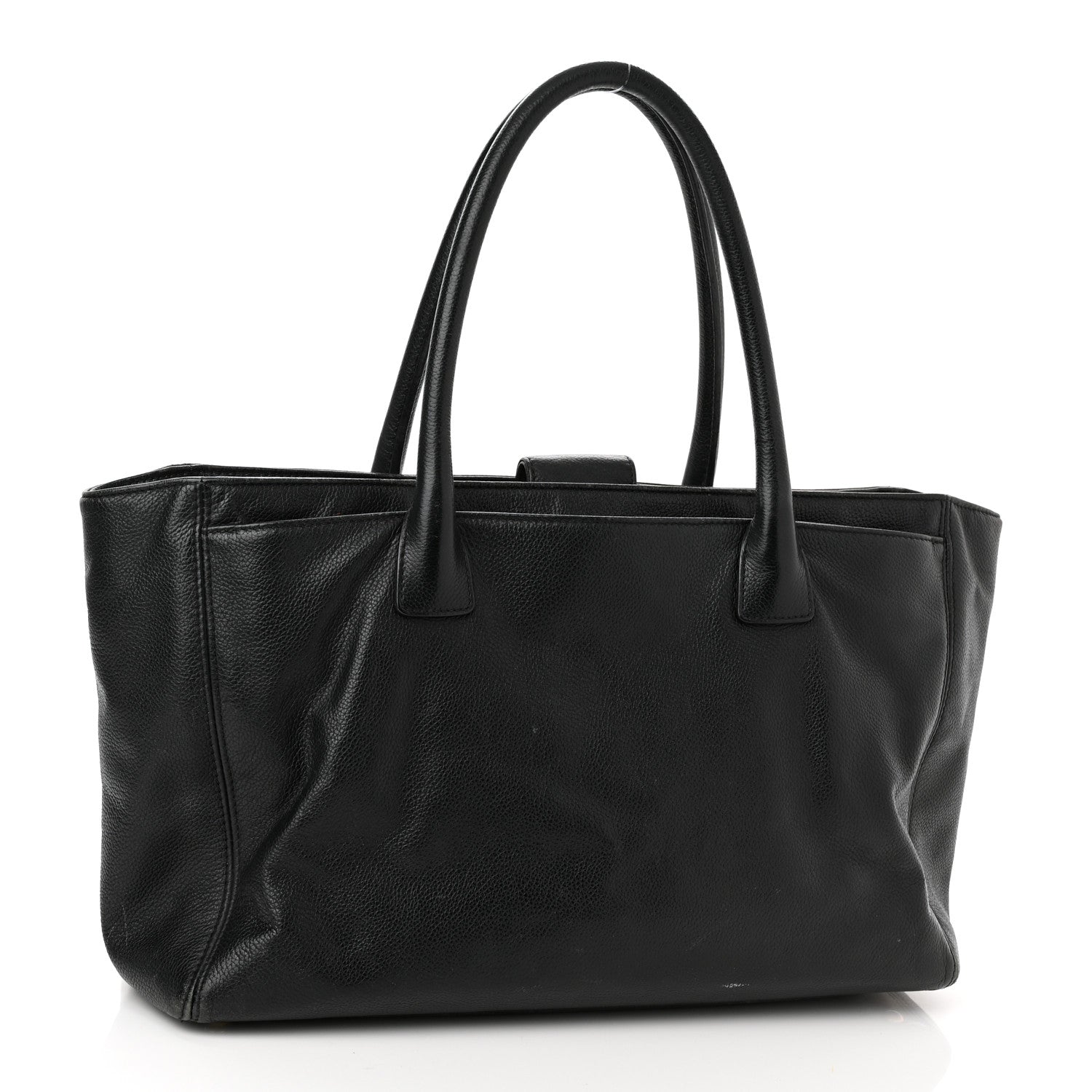 Chanel Calfskin Cerf Executive Shopper Tote Black 2 of 17