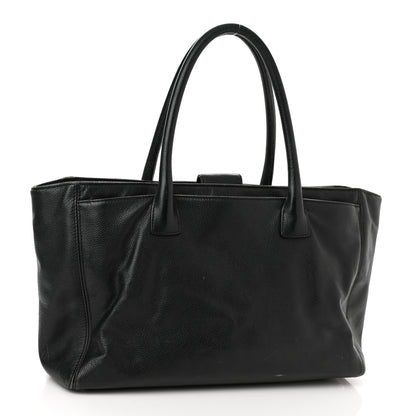 Chanel Calfskin Cerf Executive Shopper Tote Black 2 of 17
