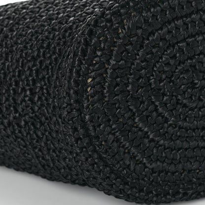 Stella McCartney Raffia Large Striped Falabella Tote Bag Black 8 of 10