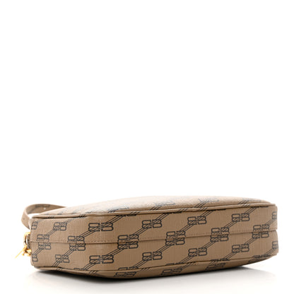 Balenciaga Coated Canvas BB Monogram Medium Signature Camera Bag Beige Brown 4 of 14