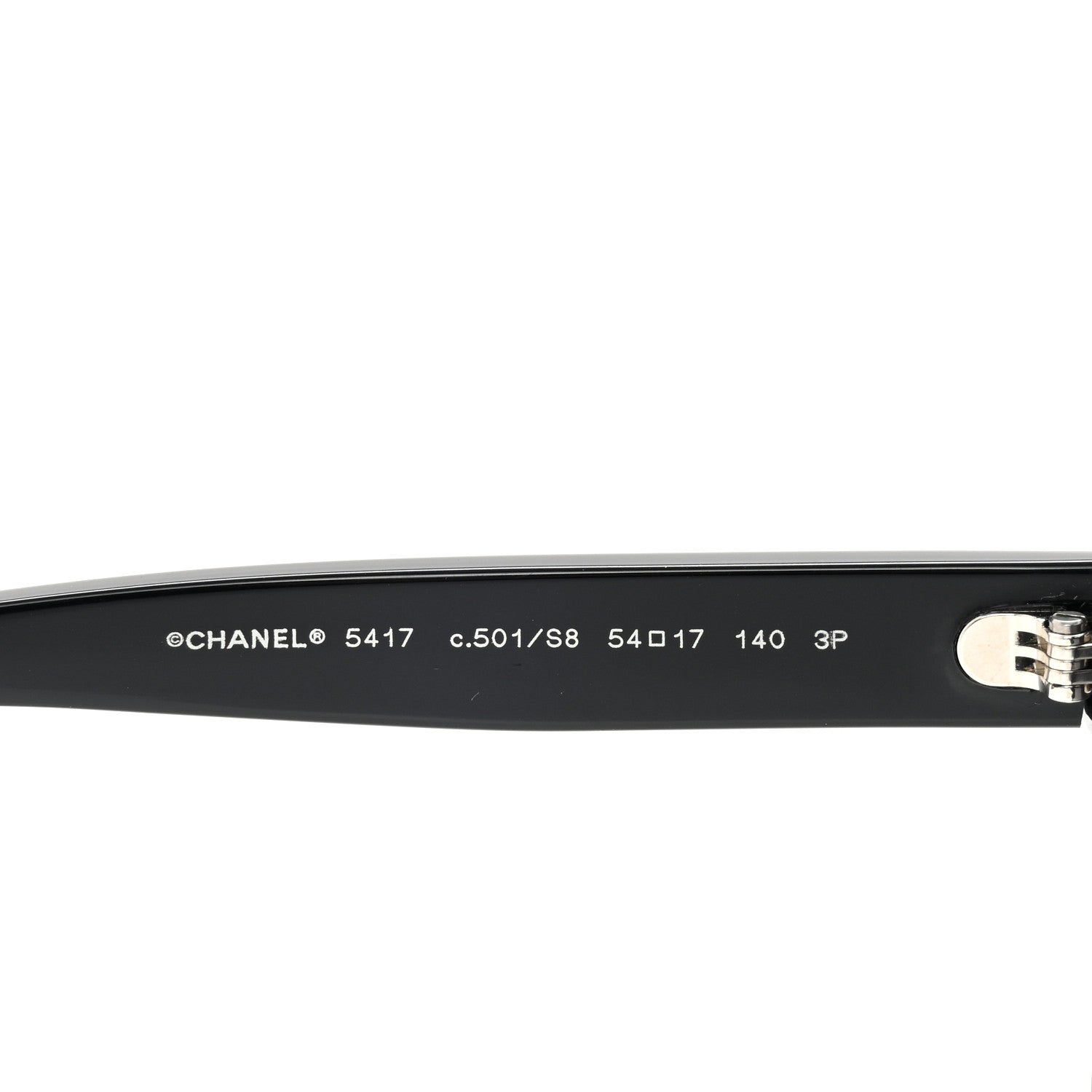 Chanel Acetate Polarized Square Sunglasses 5417 Black 5 of 7