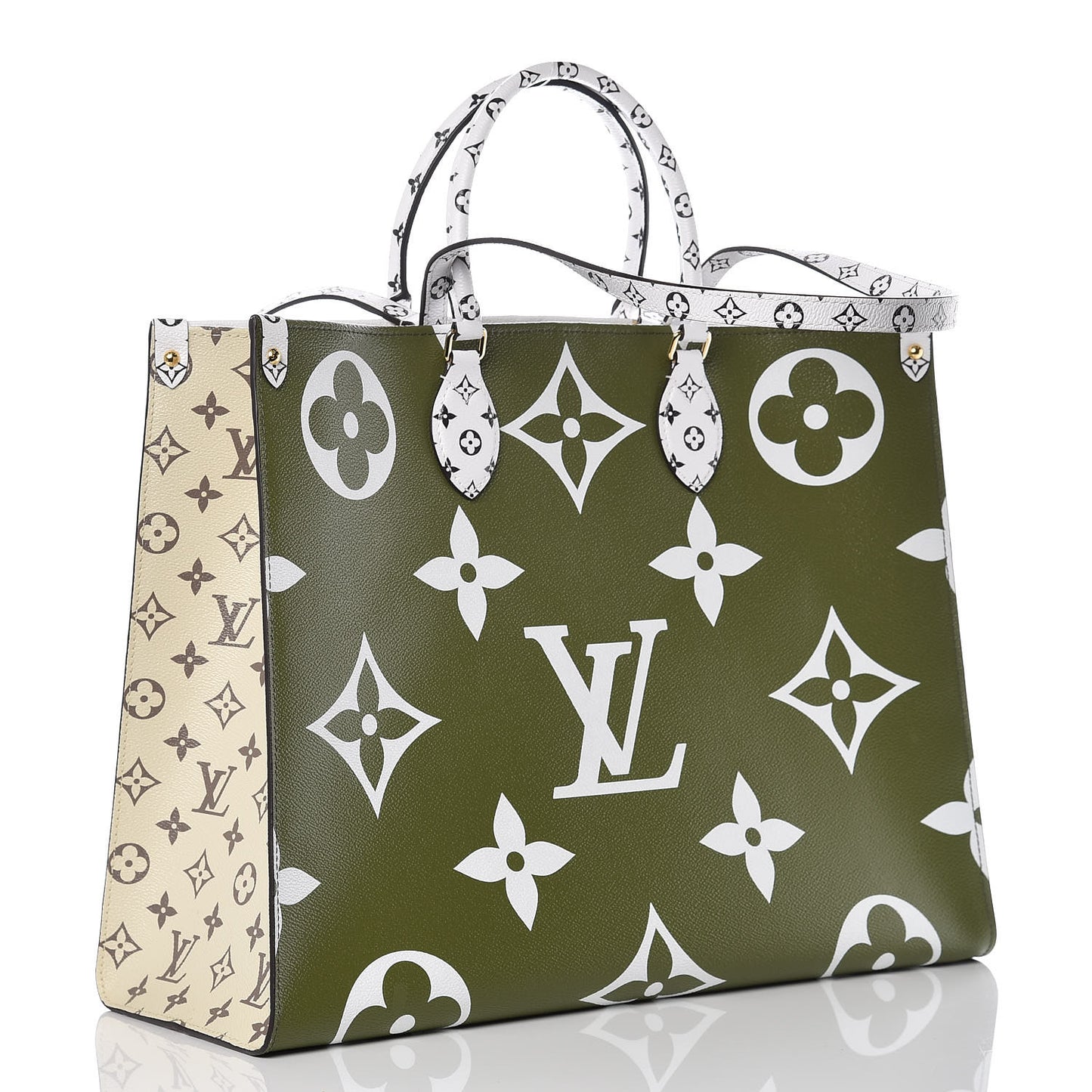 Monogram Giant Onthego GM Kaki Beige