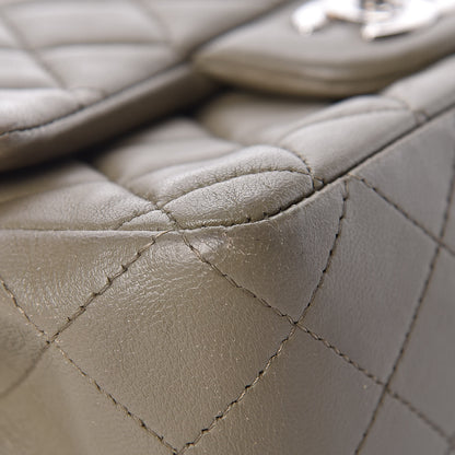 Chanel Lambskin Quilted Mini Rectangular Flap Khaki 10 of 16