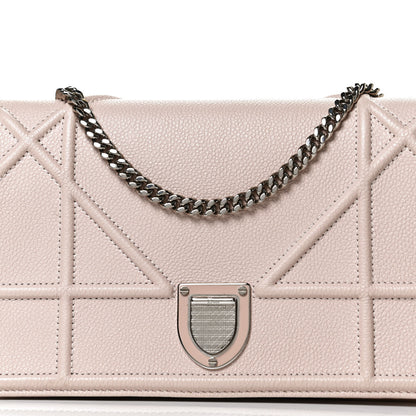 Christian Dior Grained Calfskin Diorama Wallet on Chain Pouch Rose Poudre 7 of 11
