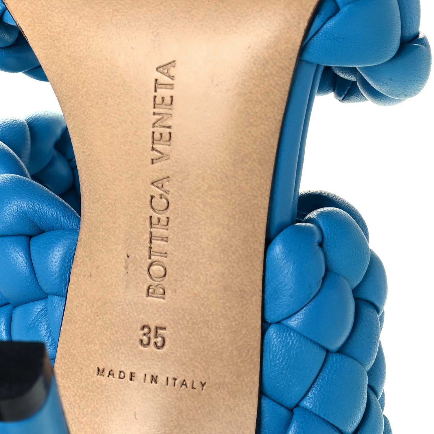 Bottega Veneta Nappa Twisted Padded Intrecciato Curve Slide Sandals 35 Bleuette 8 of 9