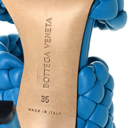 Bottega Veneta Nappa Twisted Padded Intrecciato Curve Slide Sandals 35 Bleuette 8 of 9