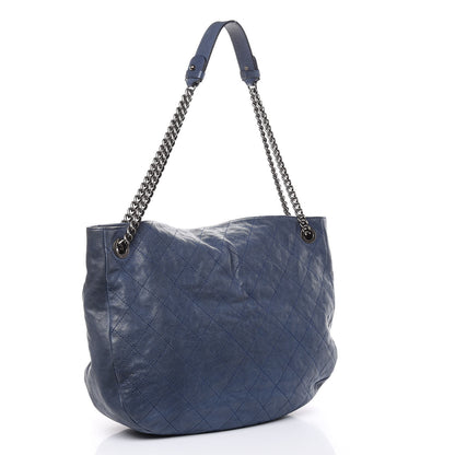 Chanel Caviar Quilted Simply CC Hobo Blue 3 of 18