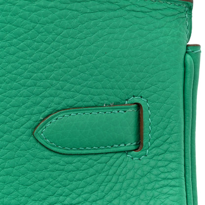 Hermes Taurillon Clemence Birkin 40 Menthe 20 of 20