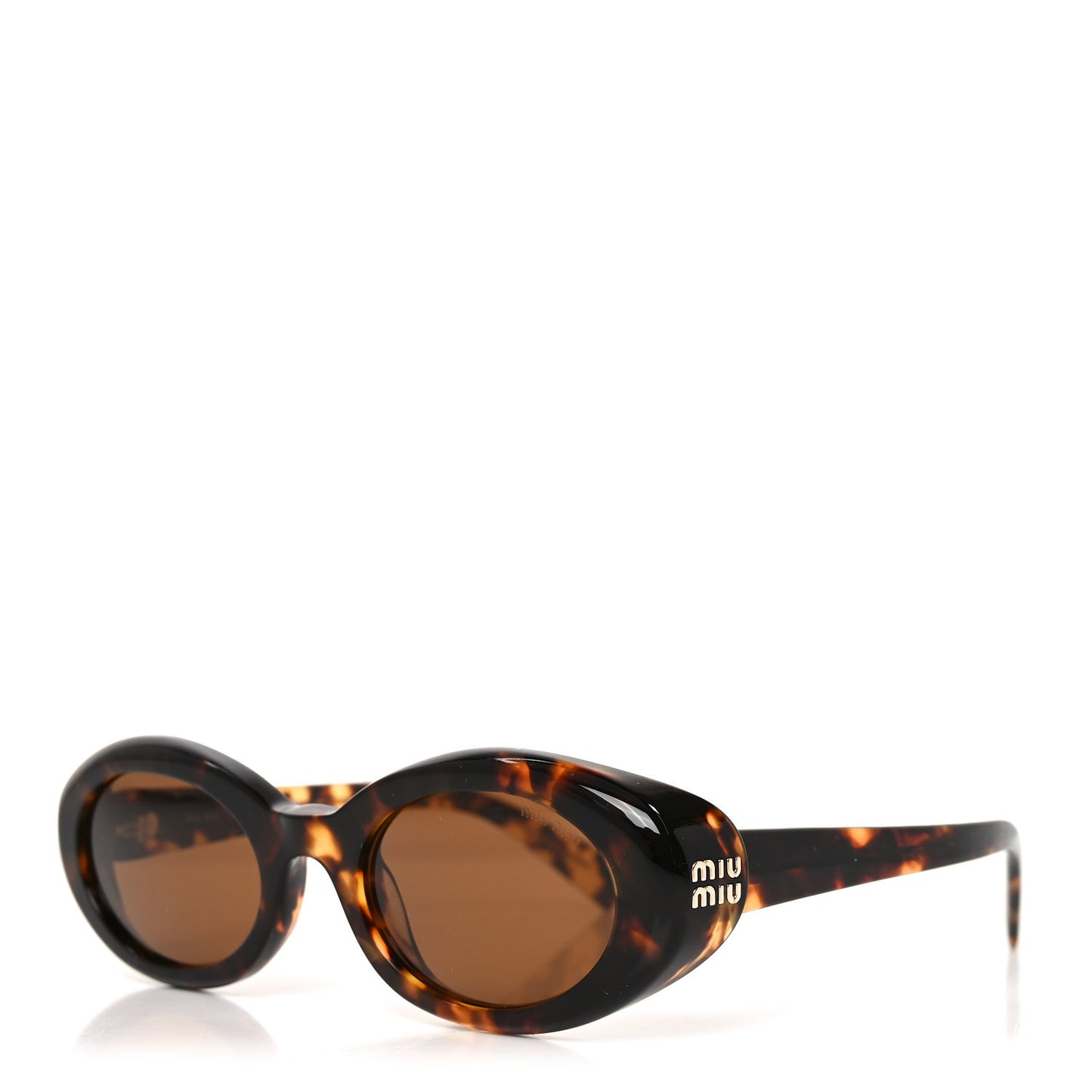 Acetate Oval Reverie Sunglasses SMU B09 Honey Tortoiseshell