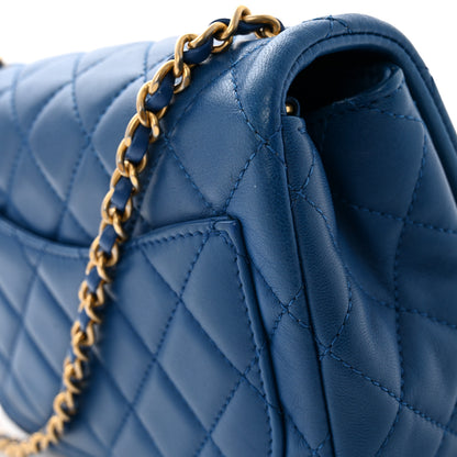 Chanel Lambskin Quilted Mini Pearl Crush Flap Blue 12 of 12
