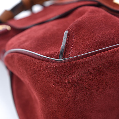 Chloe Suede Small Lexa Shoulder Bag Sienna Red 9 of 17