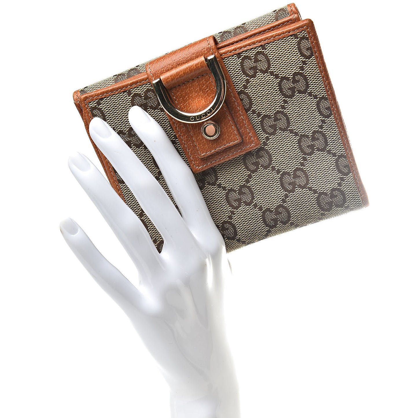 Monogram Abbey Compact Wallet Tan