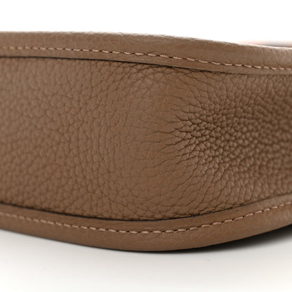 Hermes Taurillon Clemence Flipperball Sangle Evelyne TPM Beige De Weimar Noisette Cuivre Gold 10 of 10