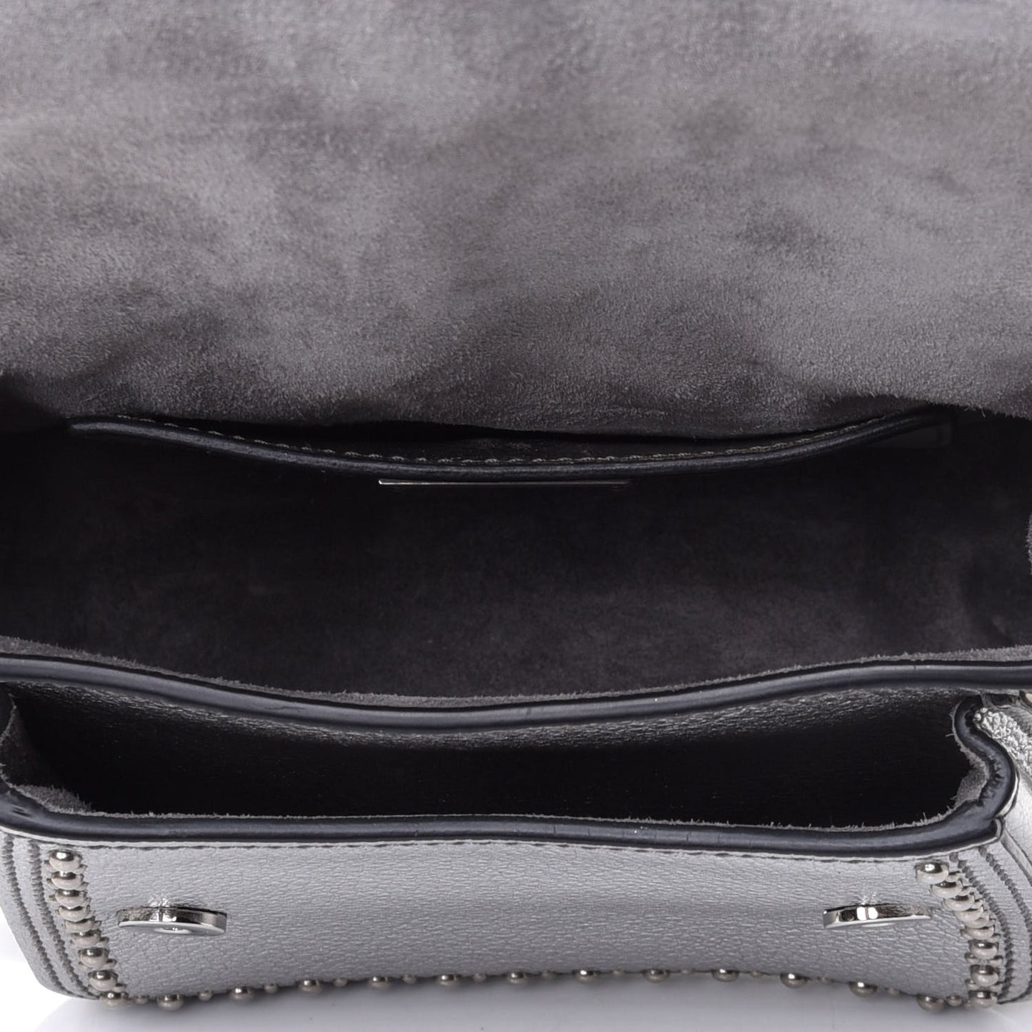 Goatskin Madras Soft Calfskin Crystal Embellished Dahlia Shoulder Bag Chrome