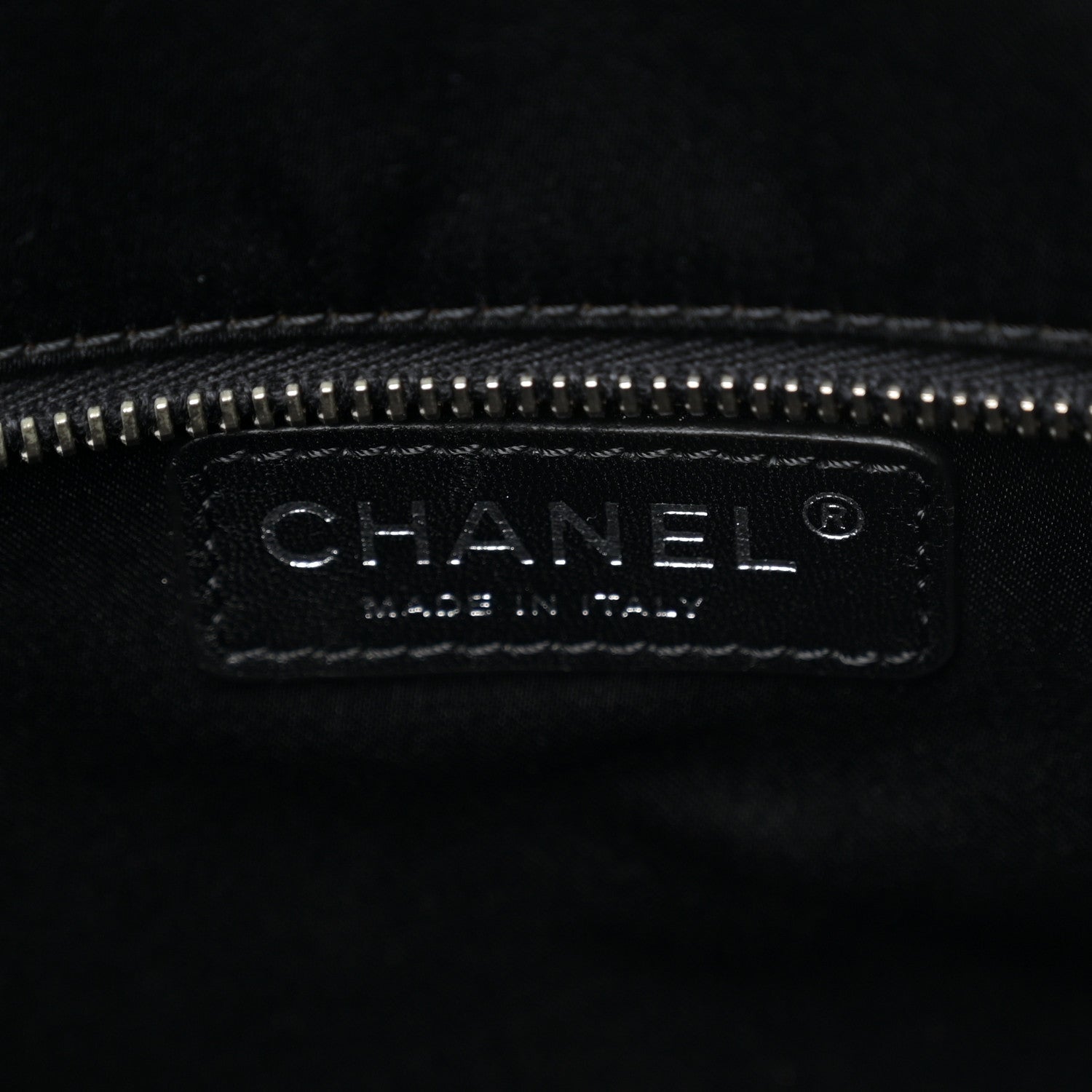 Chanel Vinyl Quilted Frozen Shopping Tote Black 6 of 12