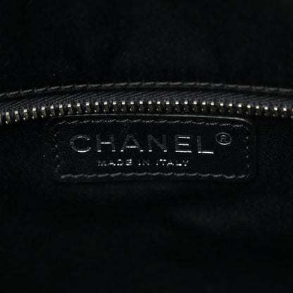 Chanel Vinyl Quilted Frozen Shopping Tote Black 6 of 12