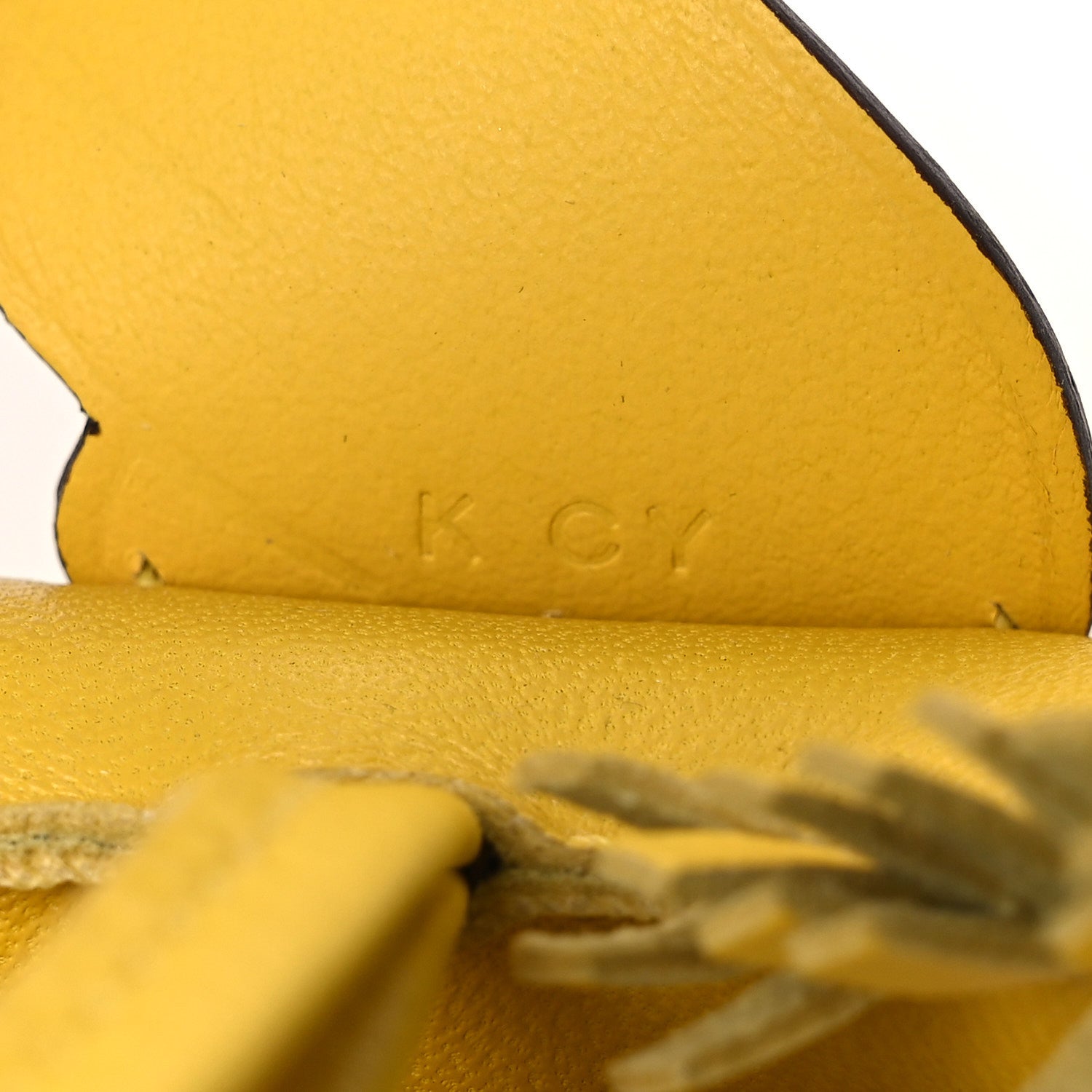 Hermes Milo Lambskin Grigri Rodeo Pegase Horse Bag Charm PM Jaune De Naples 4 of 4