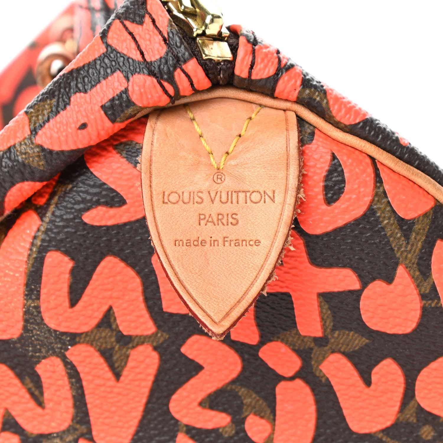 Louis Vuitton Monogram Graffiti Speedy 30 Orange 6 of 21