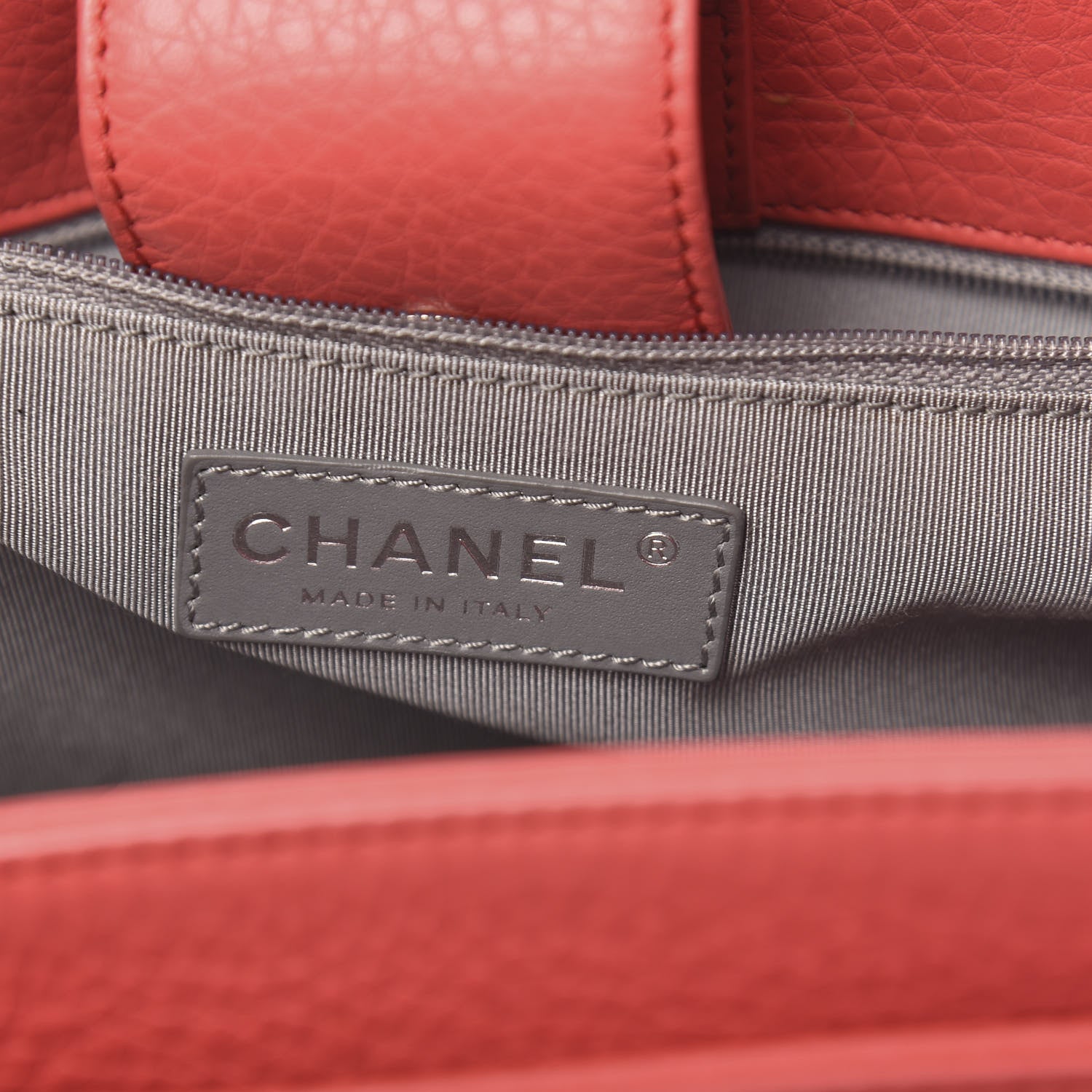 Chanel Calfskin Small Cerf Shopper Tote Coral 6 of 10