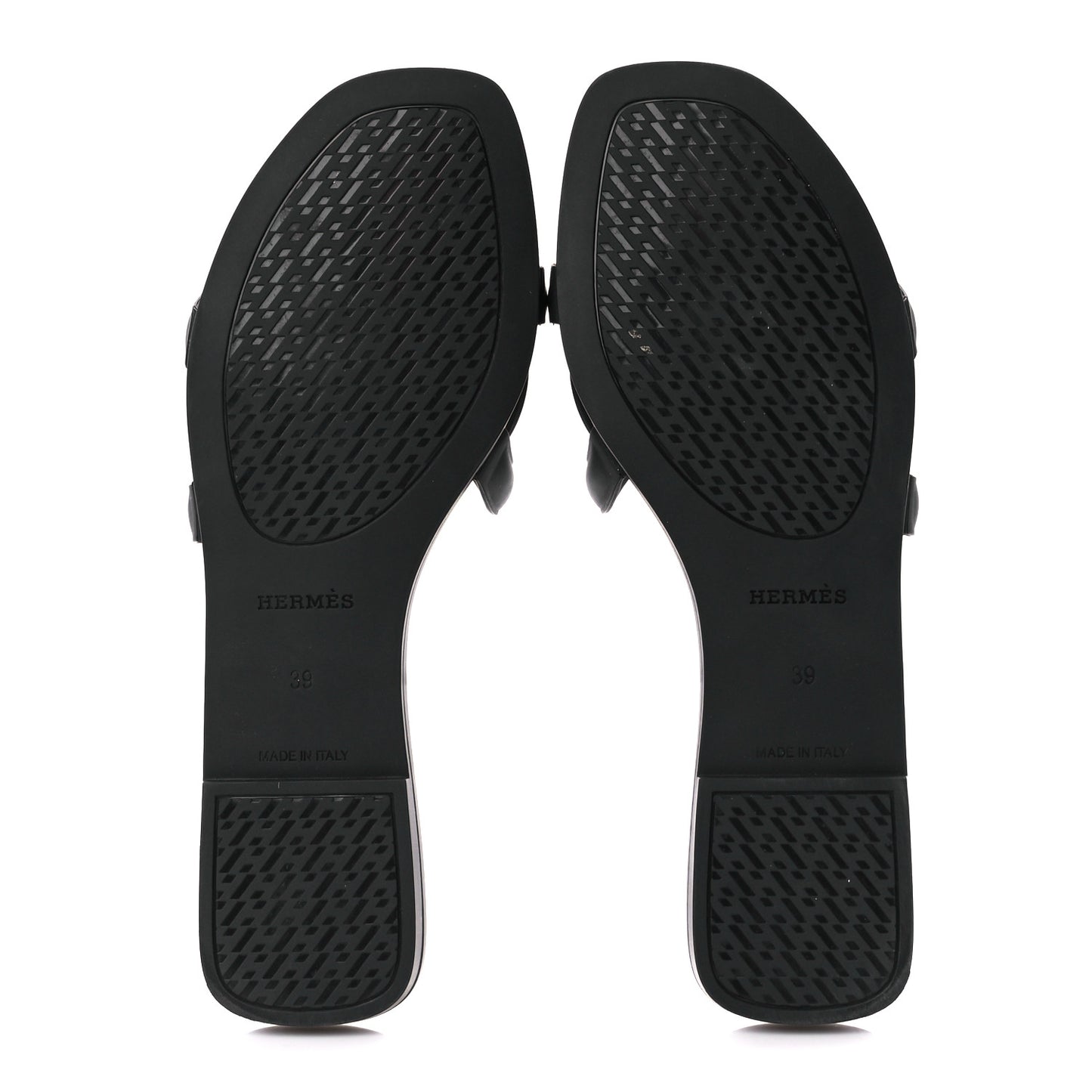 Rubber Aloha Sandals 39 Black