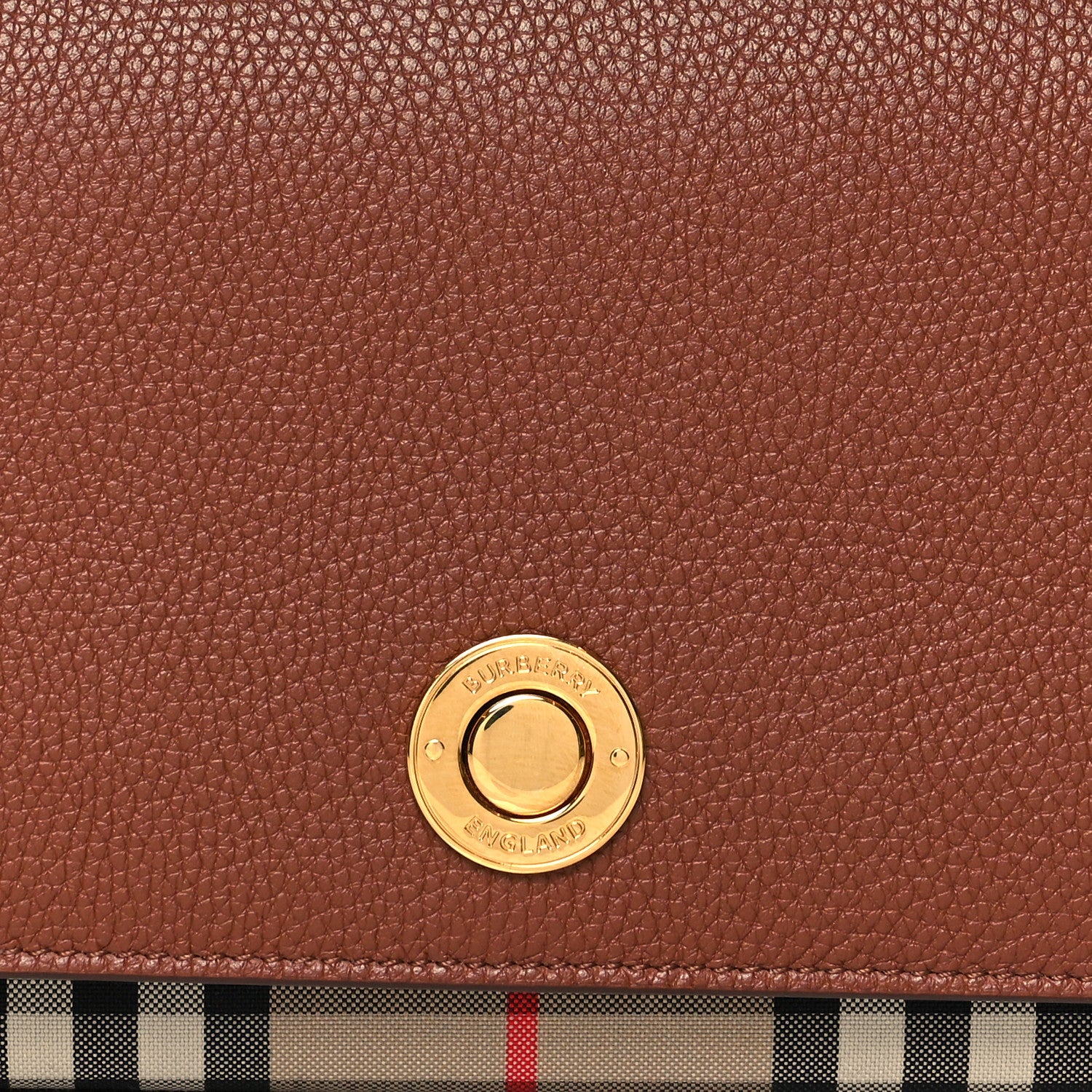 Burberry Calfskin Vintage Check New Hampshire Bag Archive Beige Tan 7 of 9