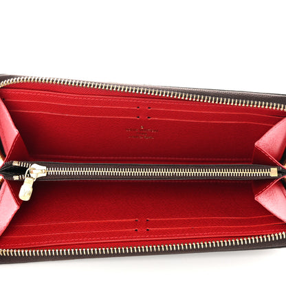 Louis Vuitton Damier Ebene Clemence Wallet Cherry 5 of 12