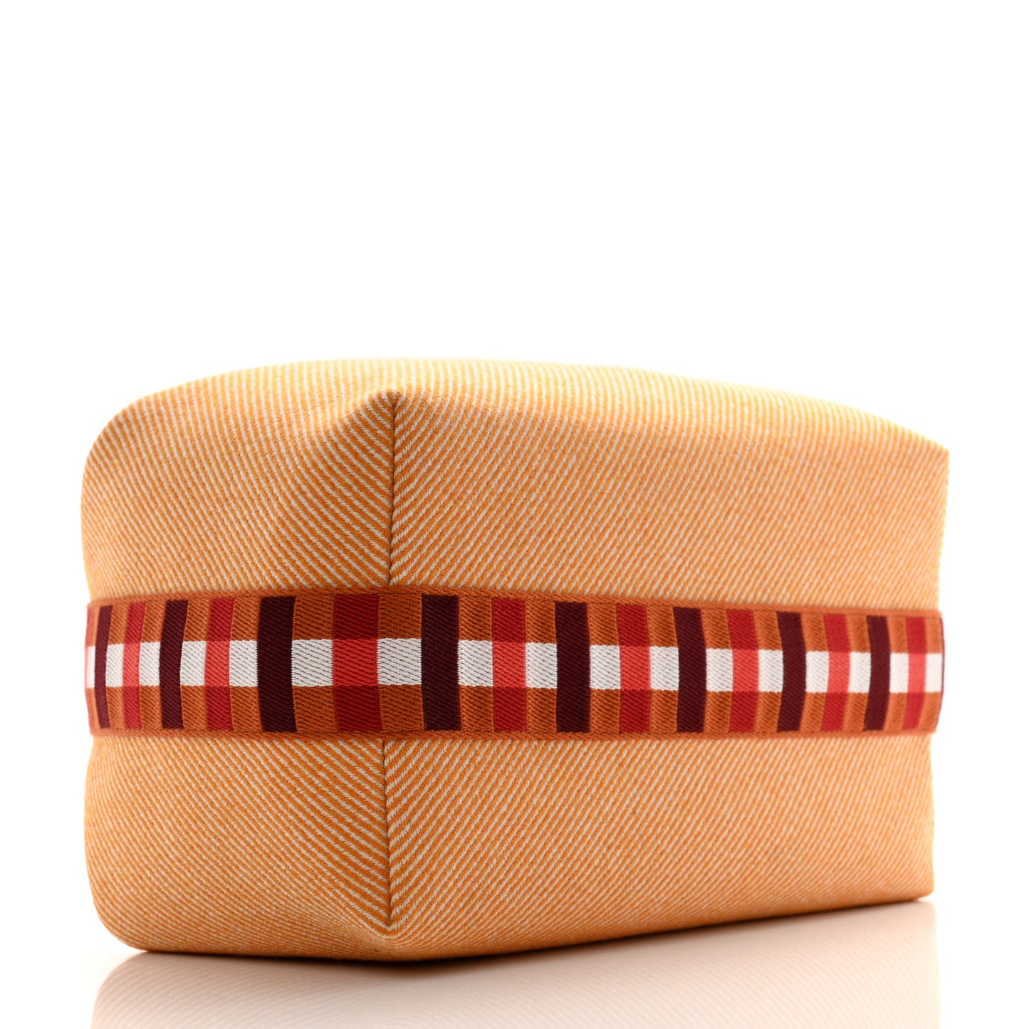 Merino Wool Large Au Carre Bride-A-Brac Pouch Fauve