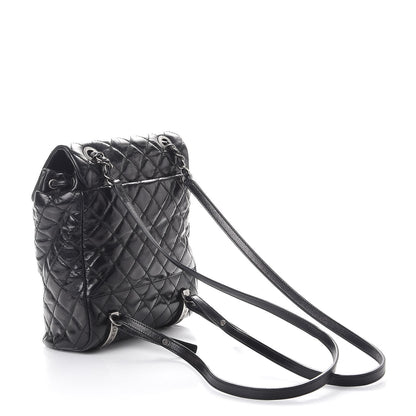 Chanel Glazed Calfskin Quilted Small Salzburg Mountain Backpack Black 3 of 8