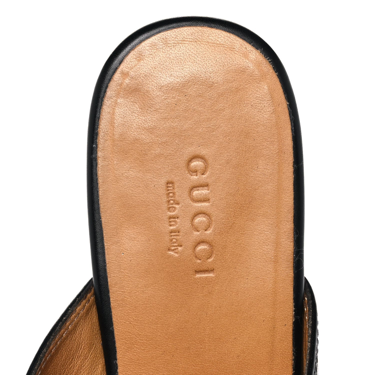 Gucci Calfskin Womens Princetown Slippers 37 Black 7 of 9