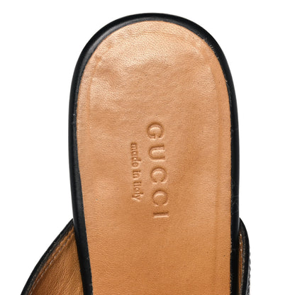 Gucci Calfskin Womens Princetown Slippers 37 Black 7 of 9