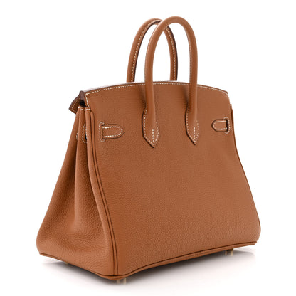Hermes Togo Birkin 25 Gold 3 of 11
