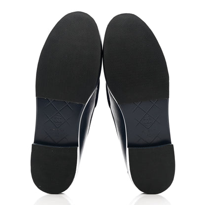 Chanel Lambskin Quilted CC Turnlock Loafers 40 Navy 5 of 13